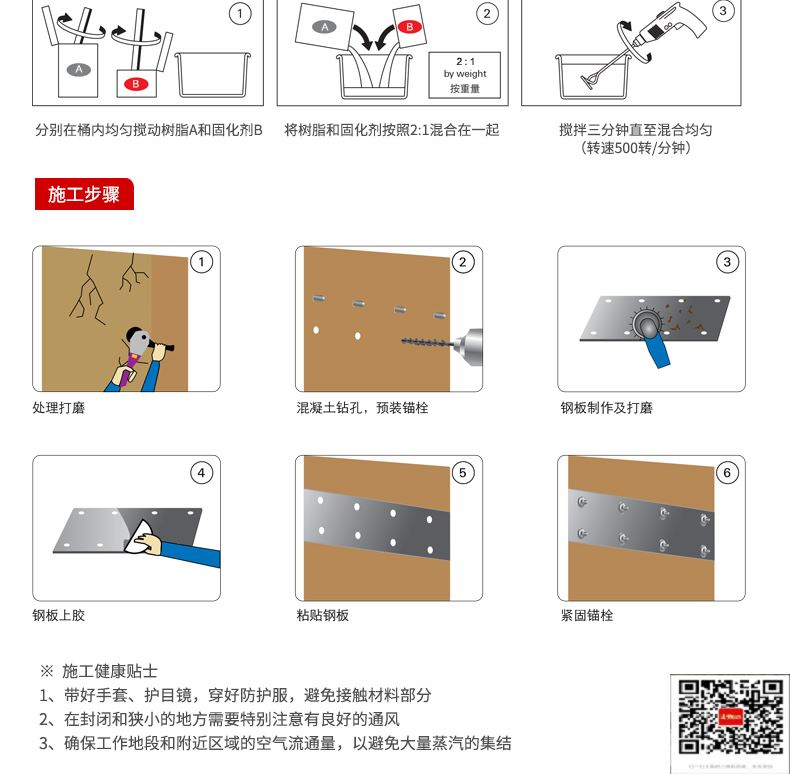 包钢湘乡粘钢加固施工过程